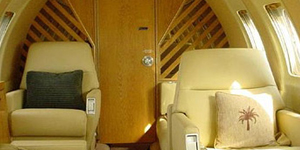 Hawker 750 view for Palm Beach charter
