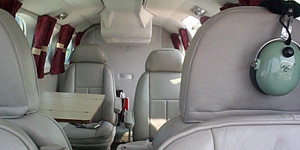 Cessna 340 view for Palm Beach charter