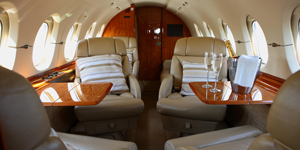 Hawker 900XP view for Palm Beach charter