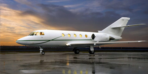 Falcon 20 view for Palm Beach charter