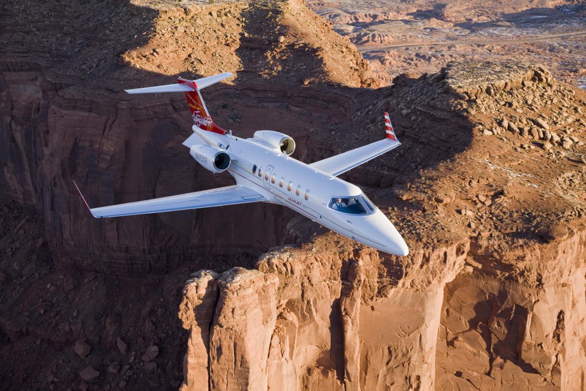 Learjet 45 view for Palm Beach charter