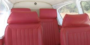 Piper PA-23 Aztec view for Palm Beach charter