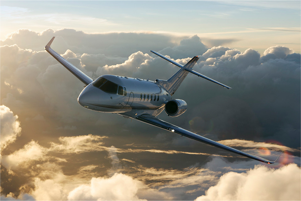 Hawker 900XP view for Palm Beach charter