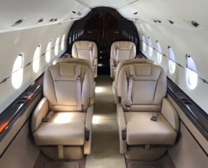 Hawker 4000 view for Palm Beach charter