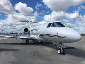 Hawker 4000 view for Palm Beach charter