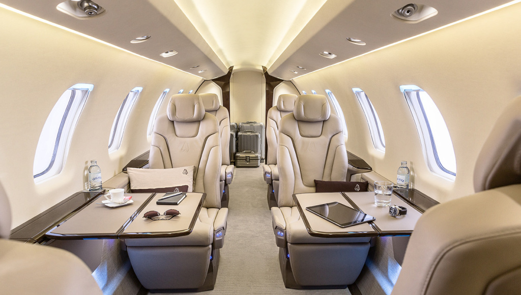 Pilatus PC-24 cabin for Palm Beach charter