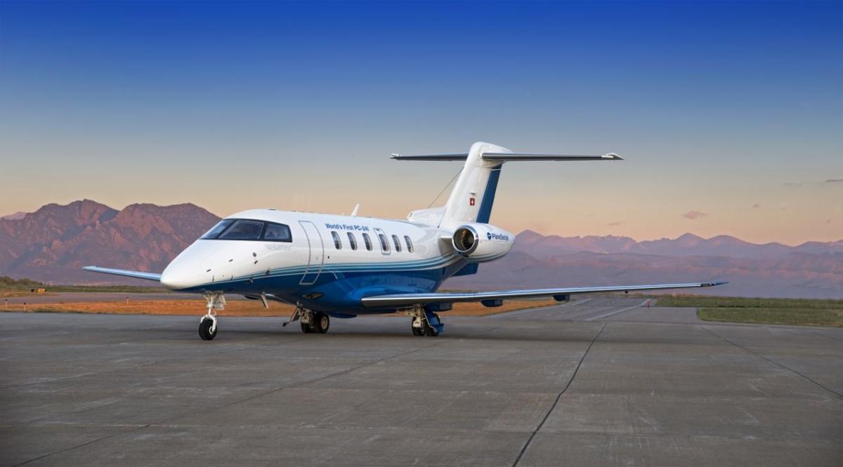 Pilatus PC-24 view for Palm Beach charter