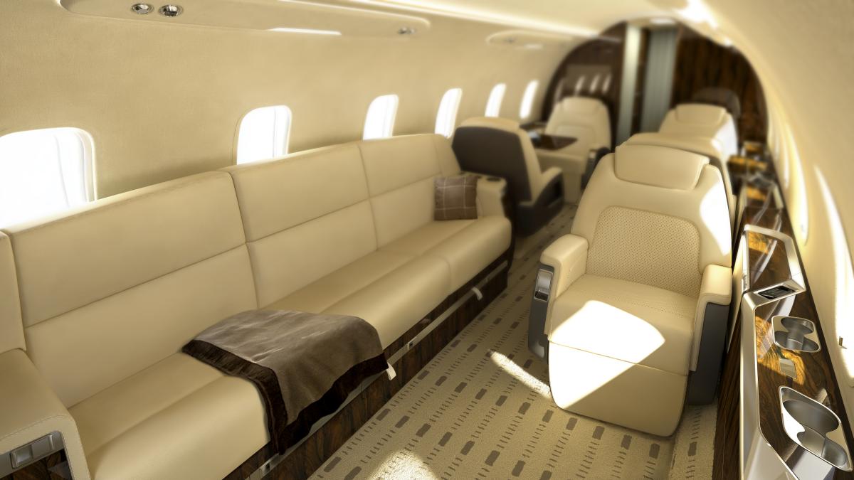 Bombardier Challenger 3500 view for Palm Beach charter